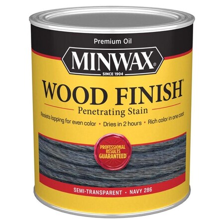 Homepage 1 qt. Semi-Transparent Navy Oil-Based Penetrating Wood Stain, 4PK HO3307502